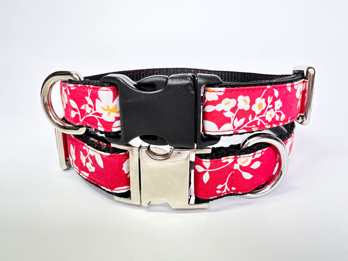 Japanese Blossom Double D Safety Lock Dog Collar