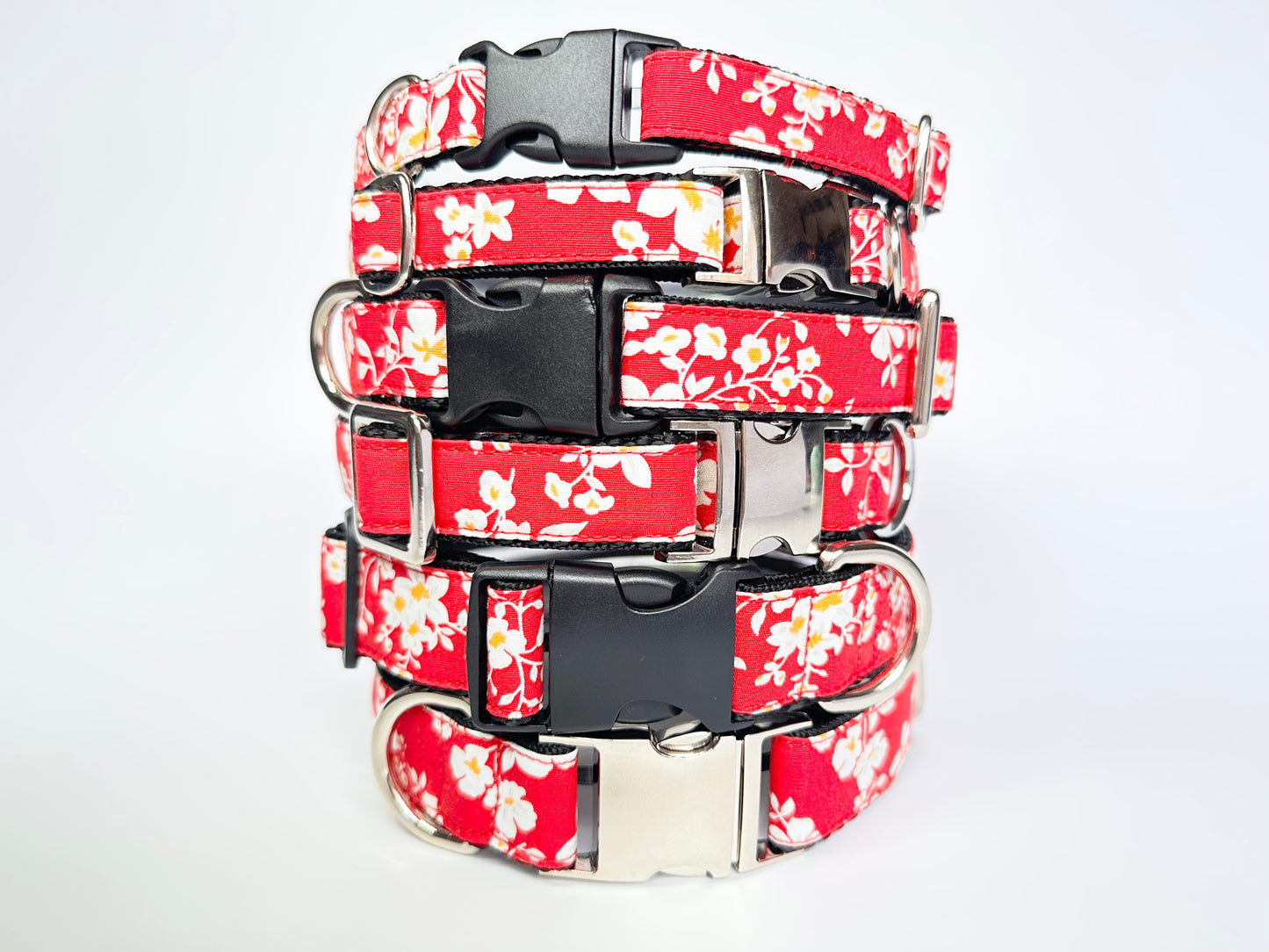 Japanese Blossom Collar, Lead & Bow Set