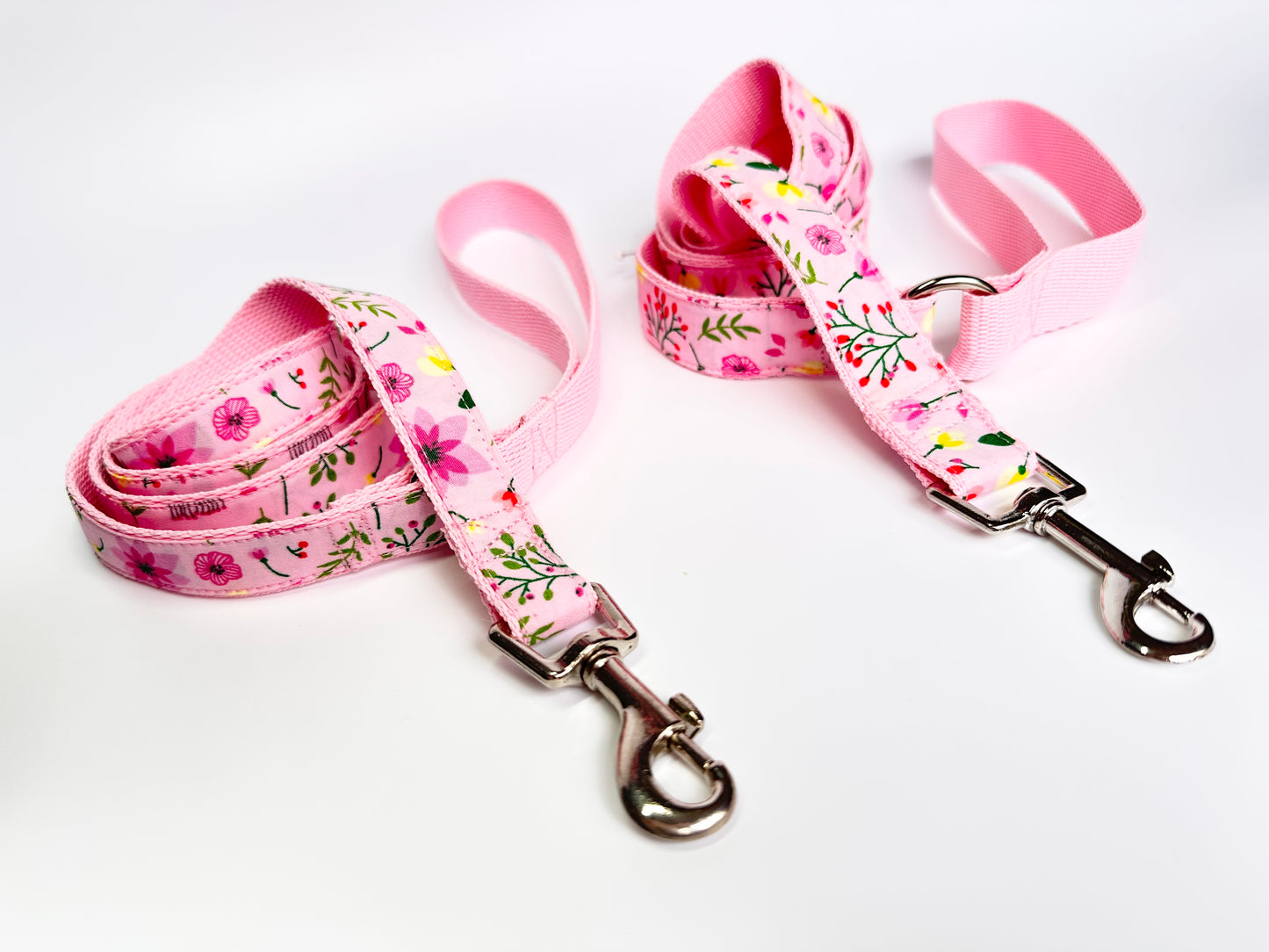 Pretty In Pink Double D Safety Lock Dog Collar