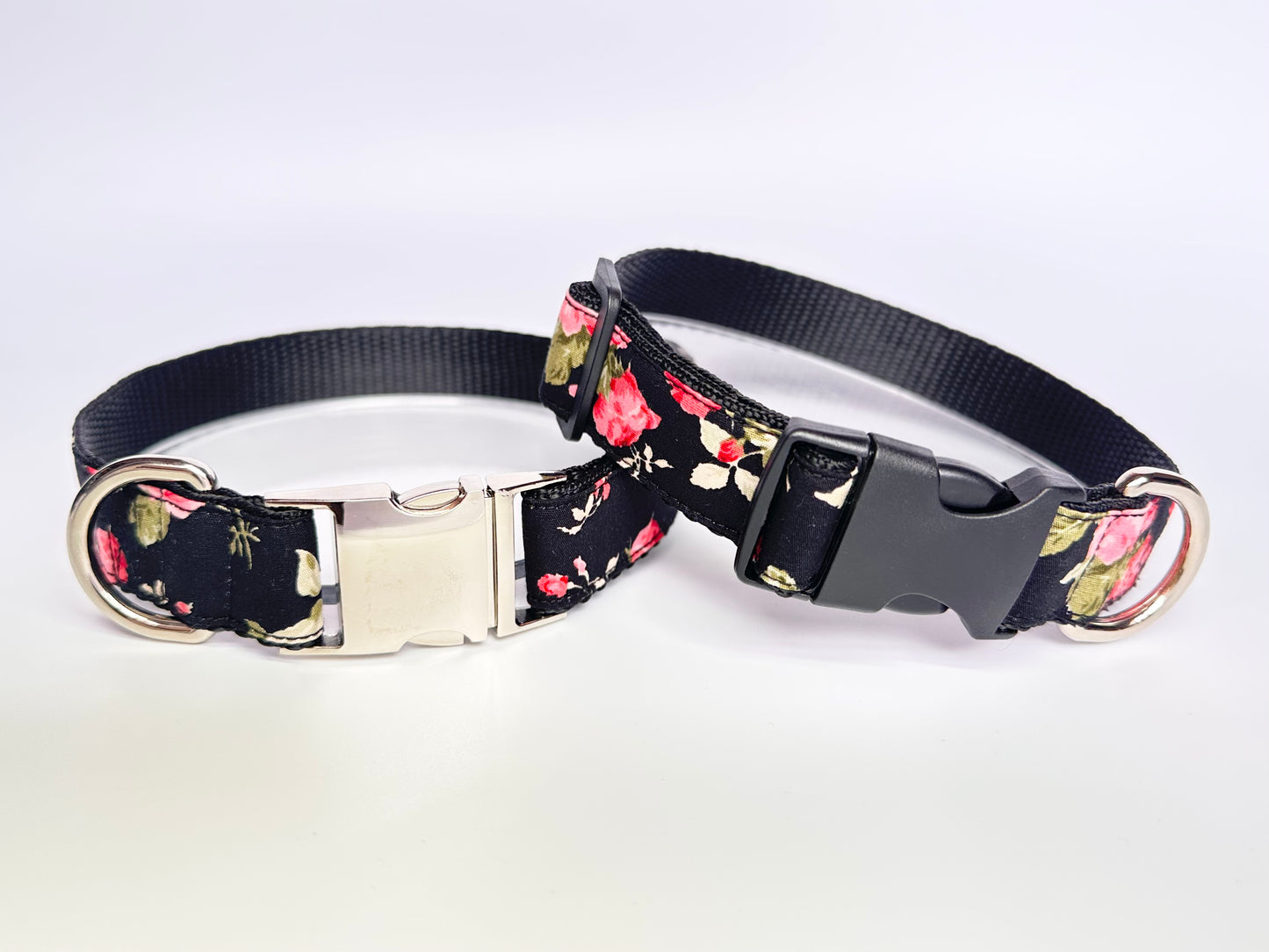 Rockabilly Rose Double D Safety Lock Dog Collar