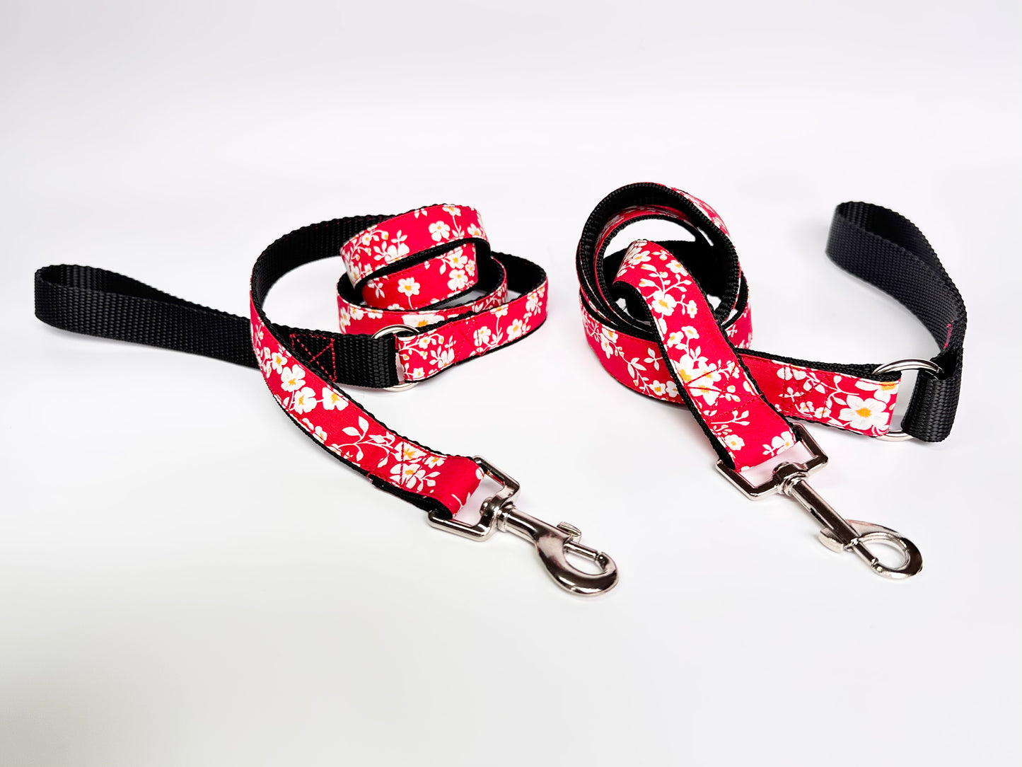 Japanese Blossom Double D Safety Lock Dog Collar
