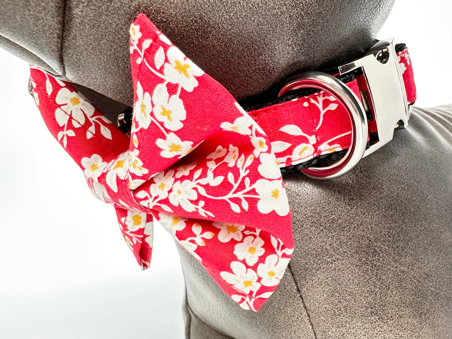 Japanese Blossom Double D Safety Lock Dog Collar