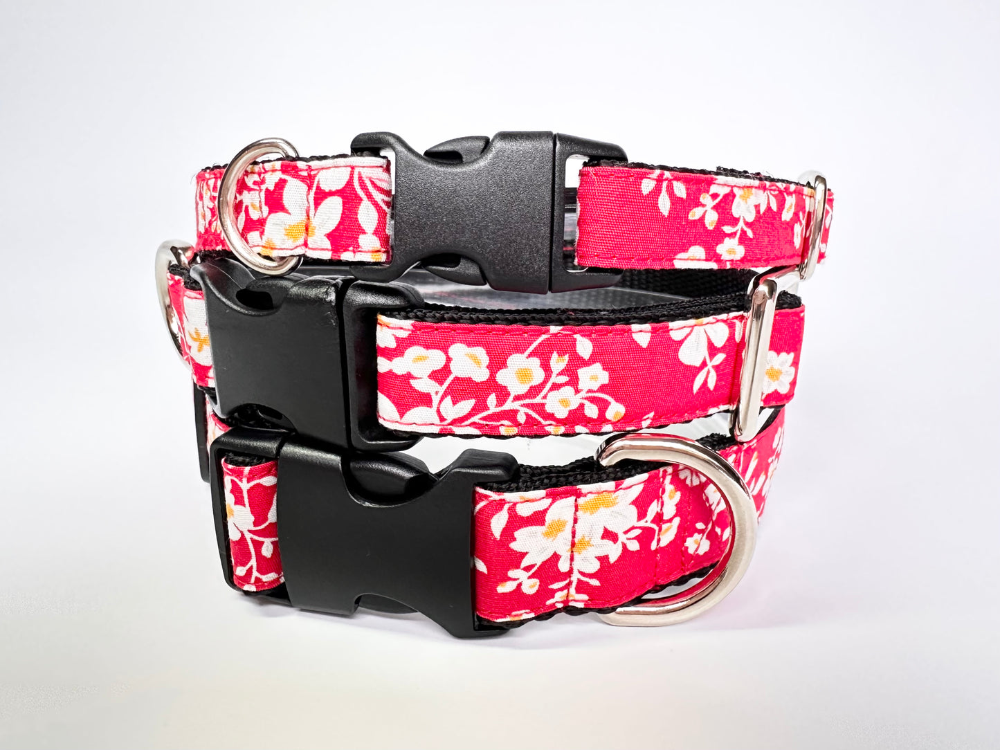 Japanese Blossom Double D Safety Lock Dog Collar