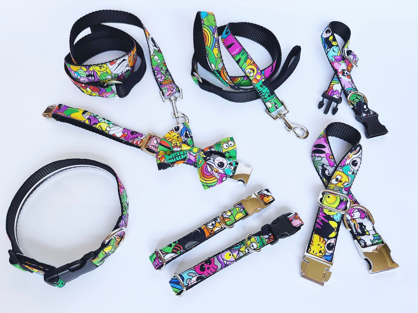 Little Monsters Double D Safety Lock Dog Collar