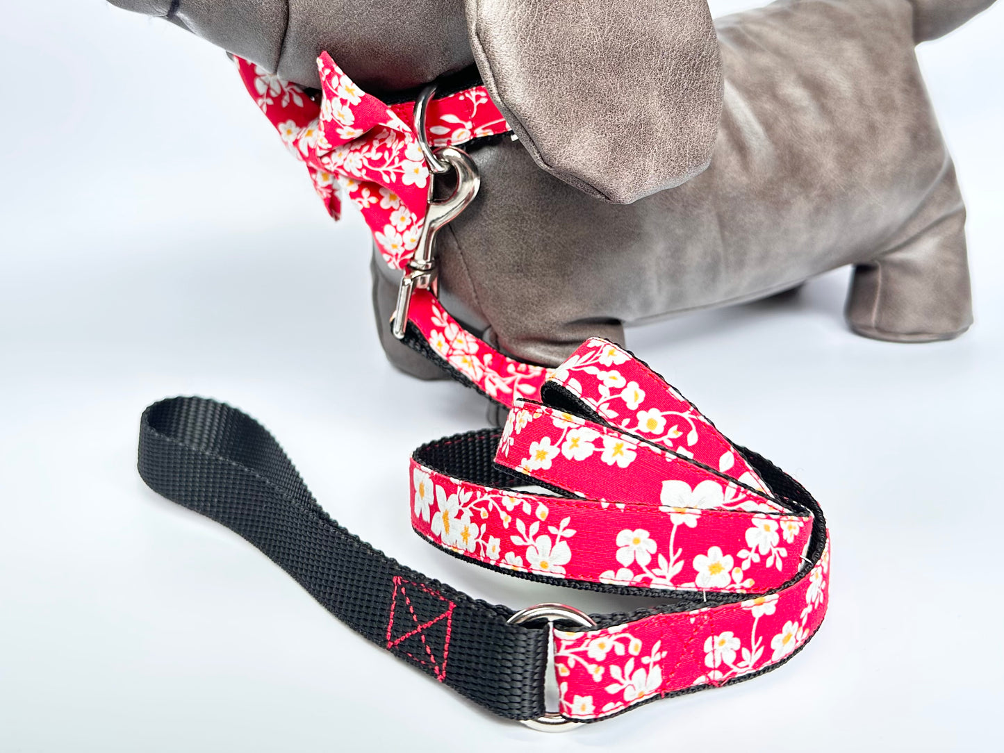 Japanese Blossom Double D Safety Lock Dog Collar