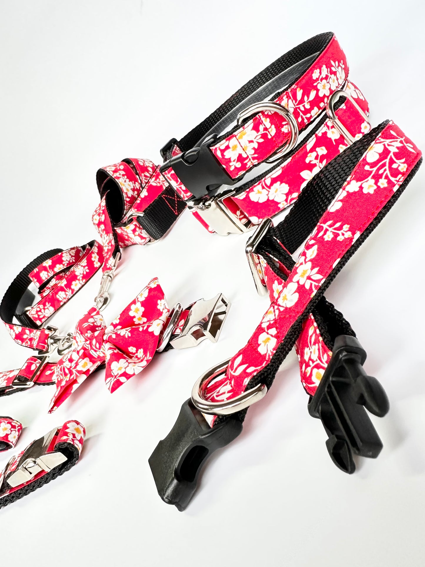 Japanese Blossom Double D Safety Lock Dog Collar