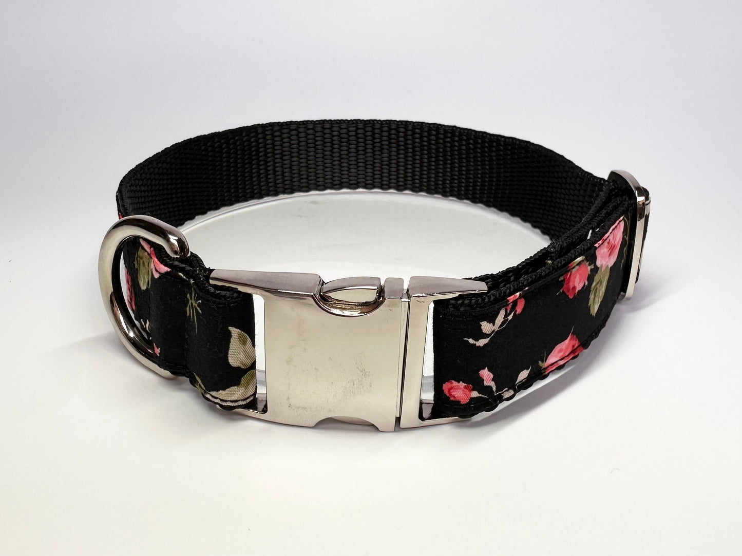 Rockabilly Rose Double D Safety Lock Dog Collar