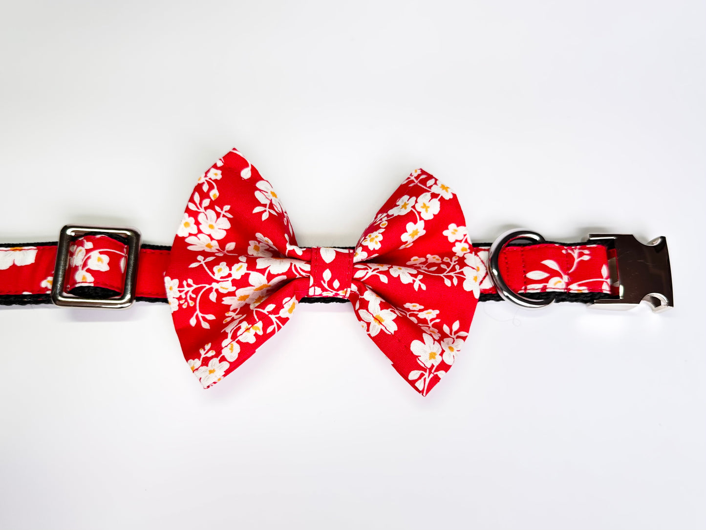 Japanese Blossom Double D Safety Lock Dog Collar