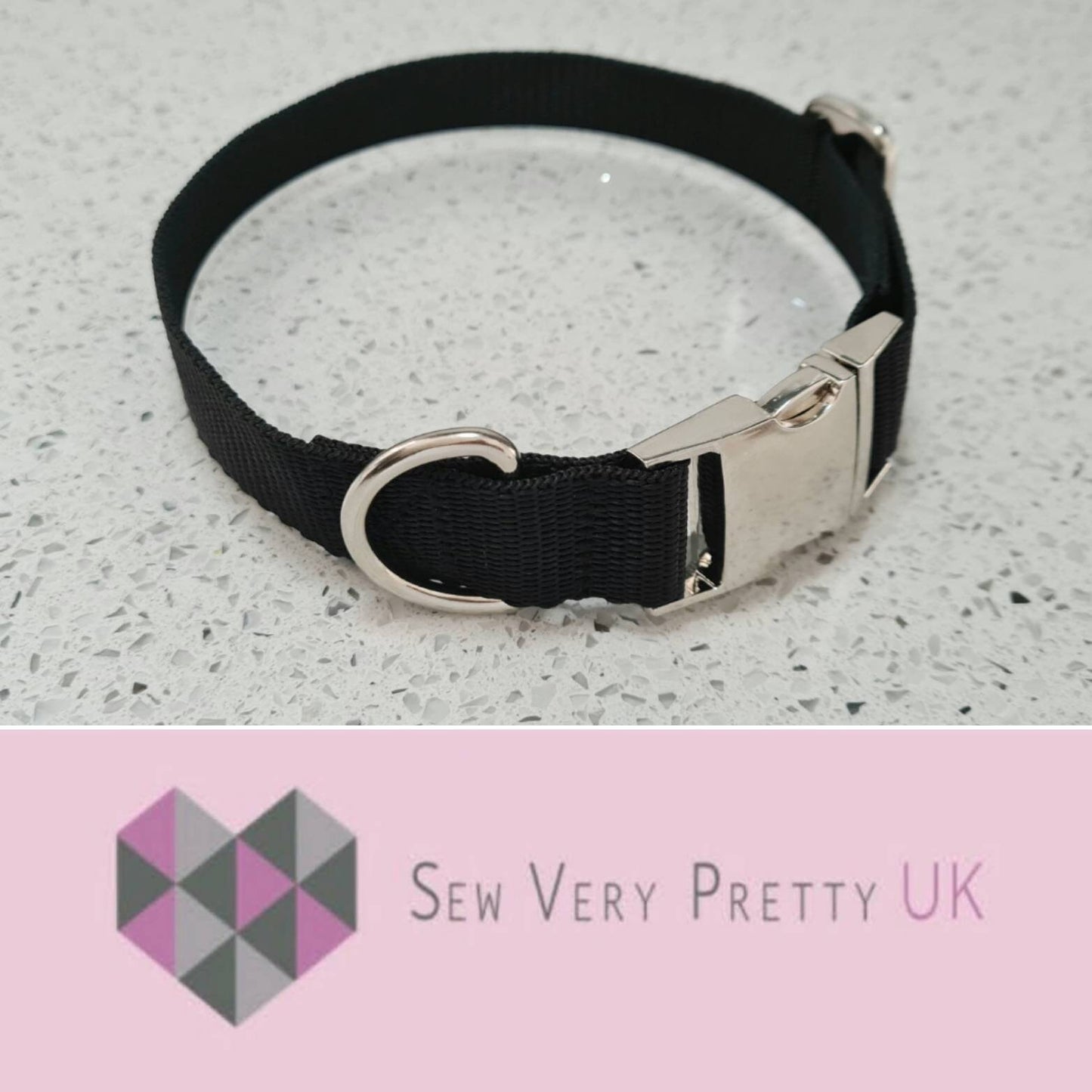 Black dog collar