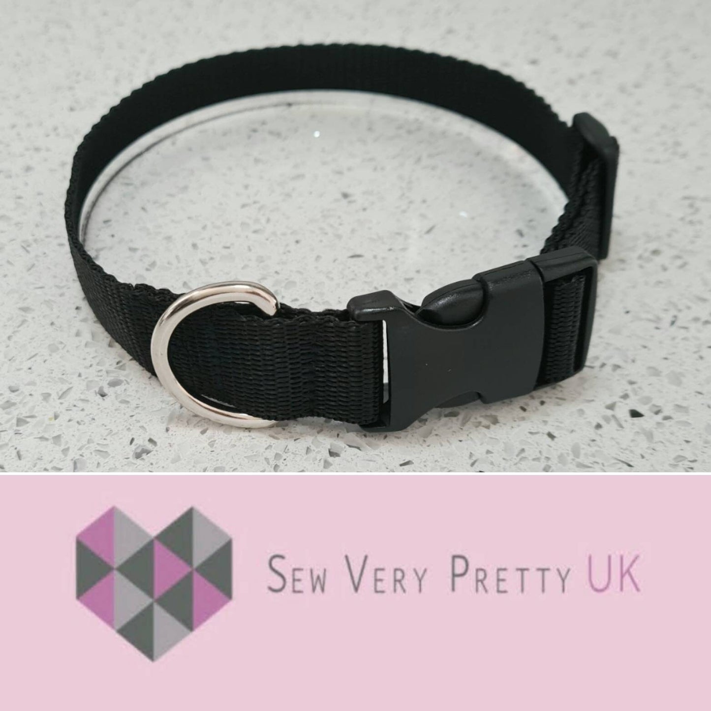 Black dog collar