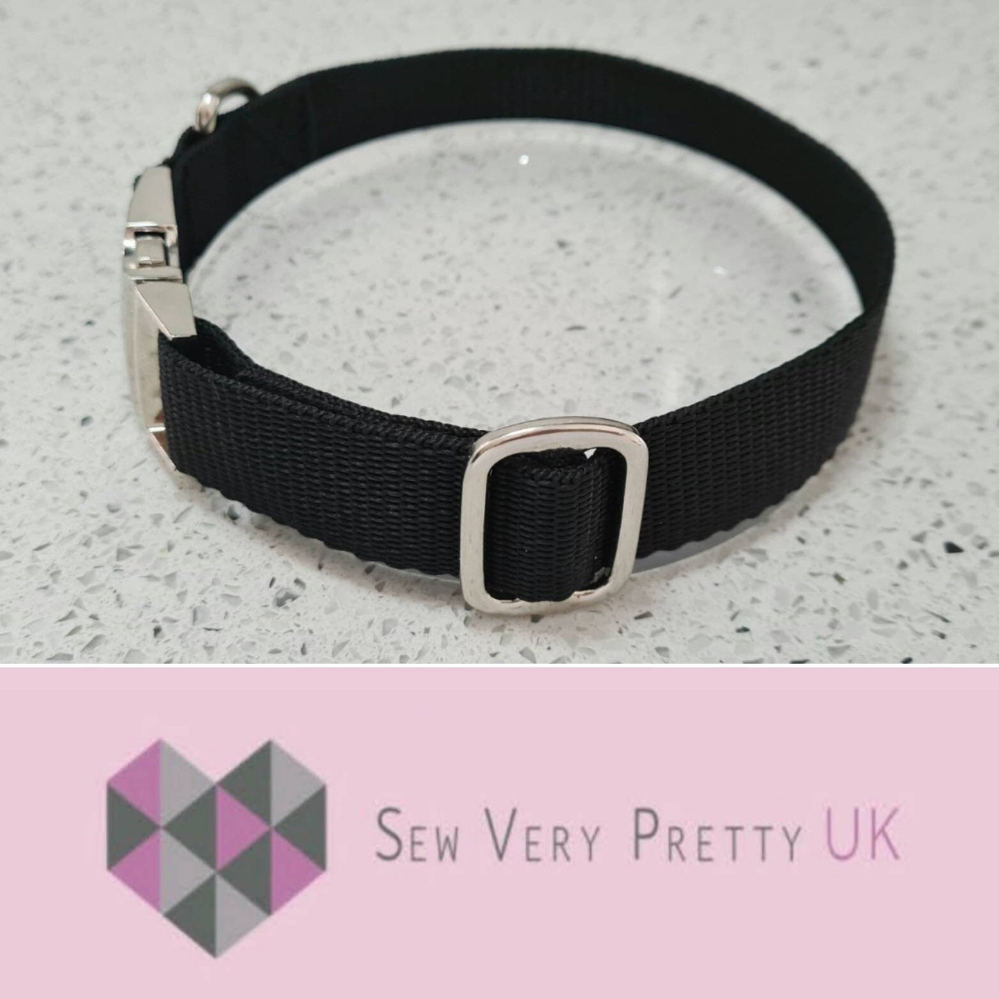 Black dog collar
