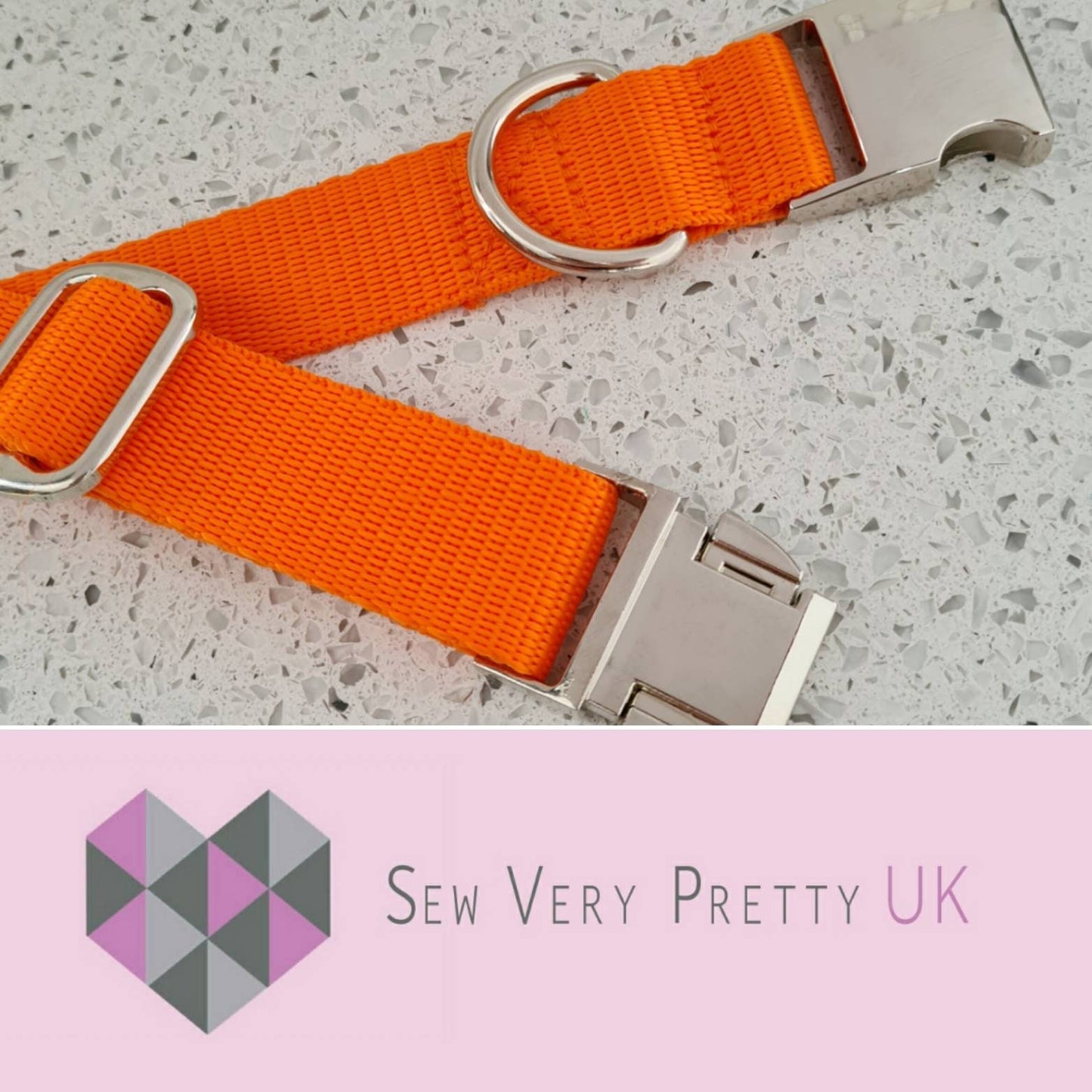 Orange dog collar