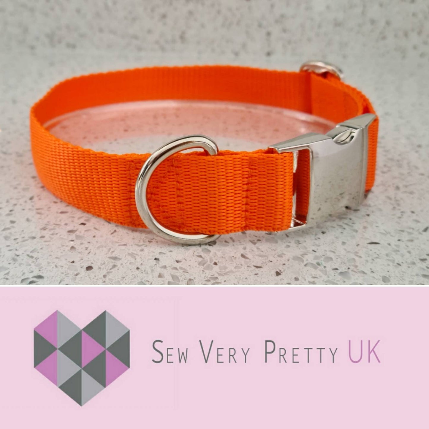 Orange dog collar