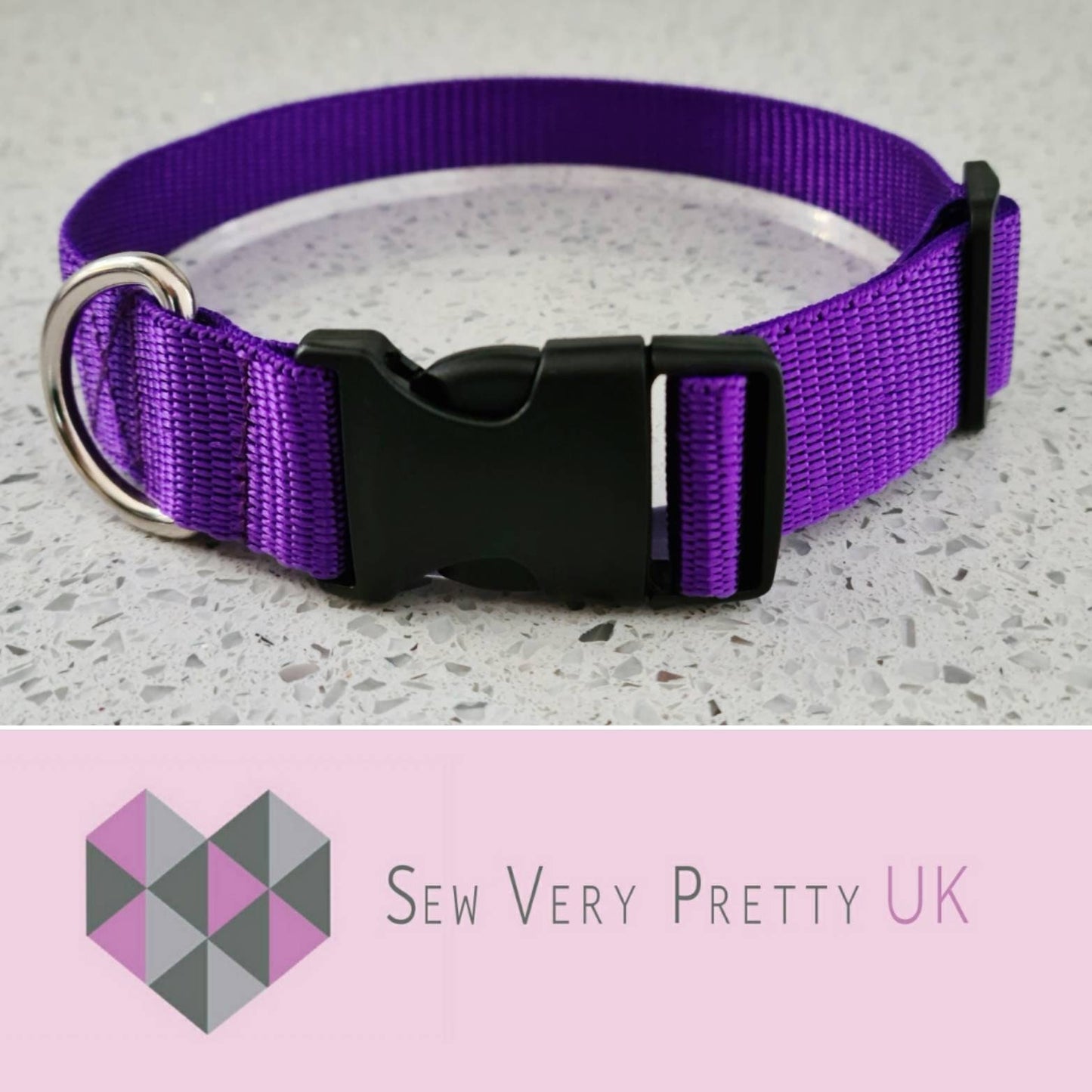 Purple dog collar