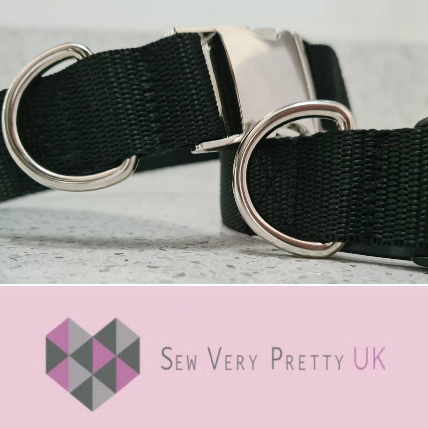 Black dog collar