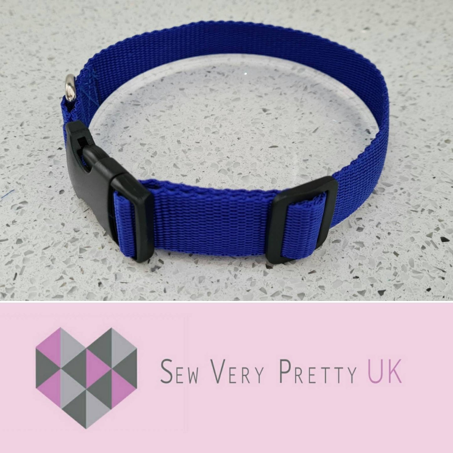 Blue dog collar