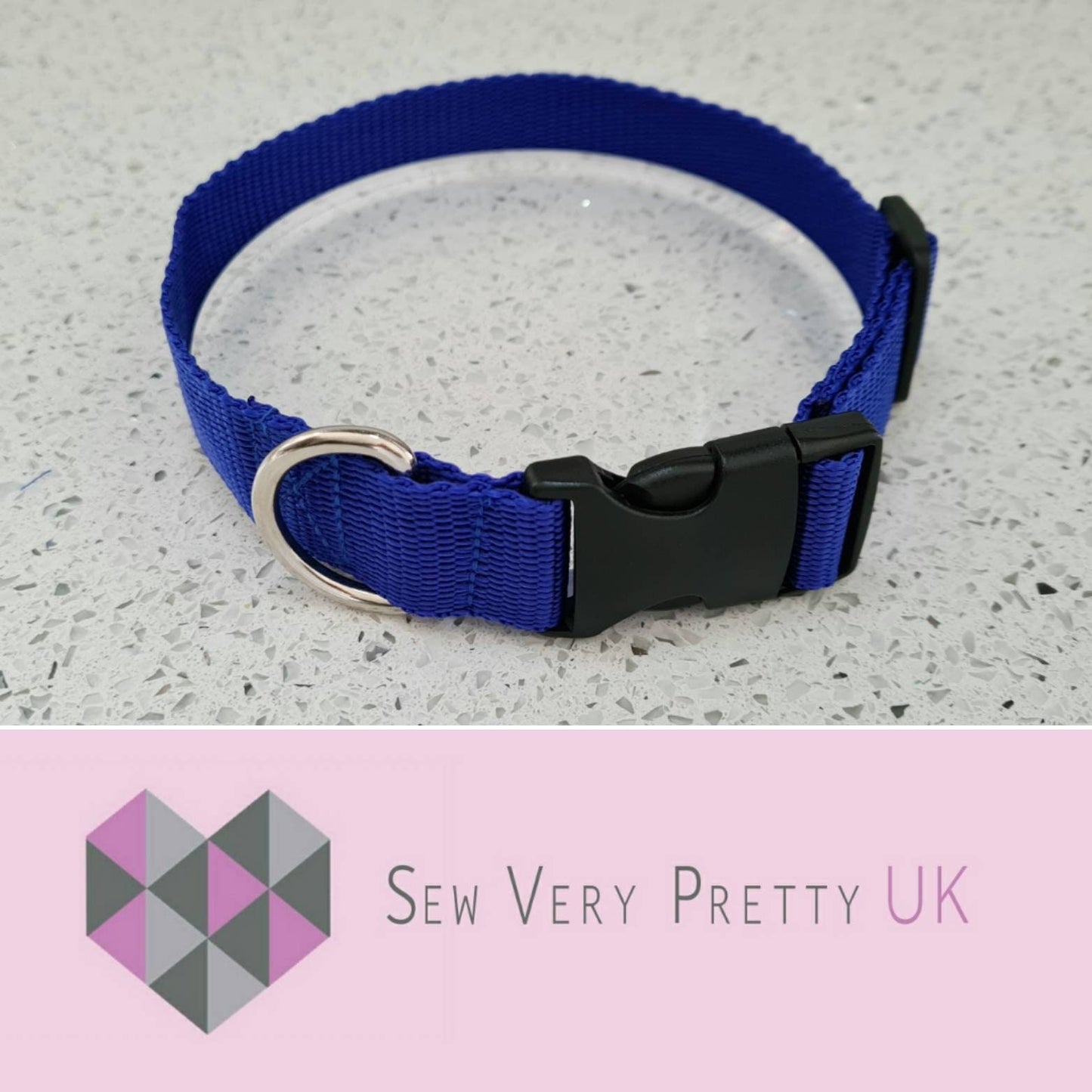 Blue dog collar
