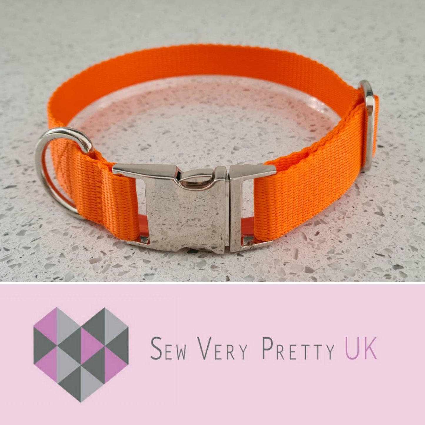 Orange dog collar