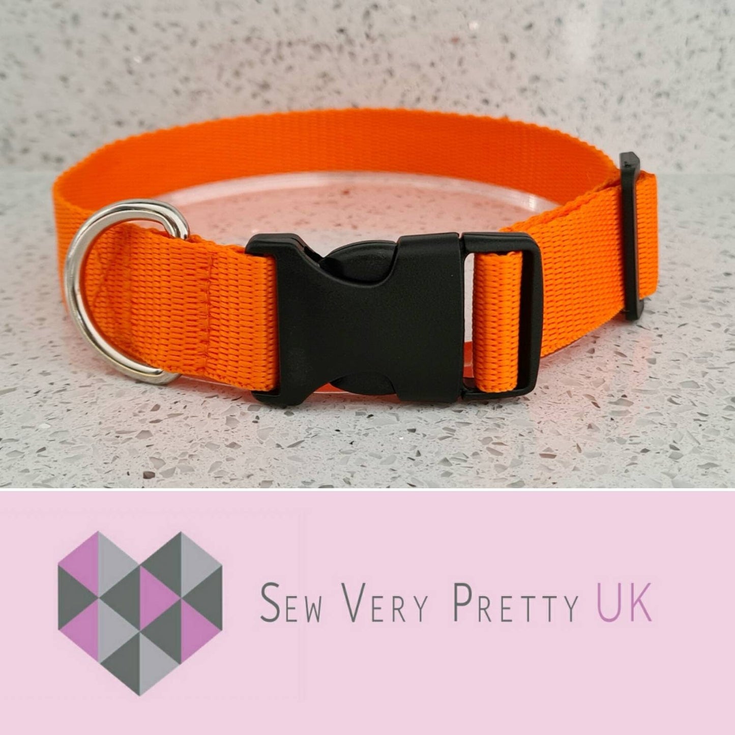 Orange dog collar