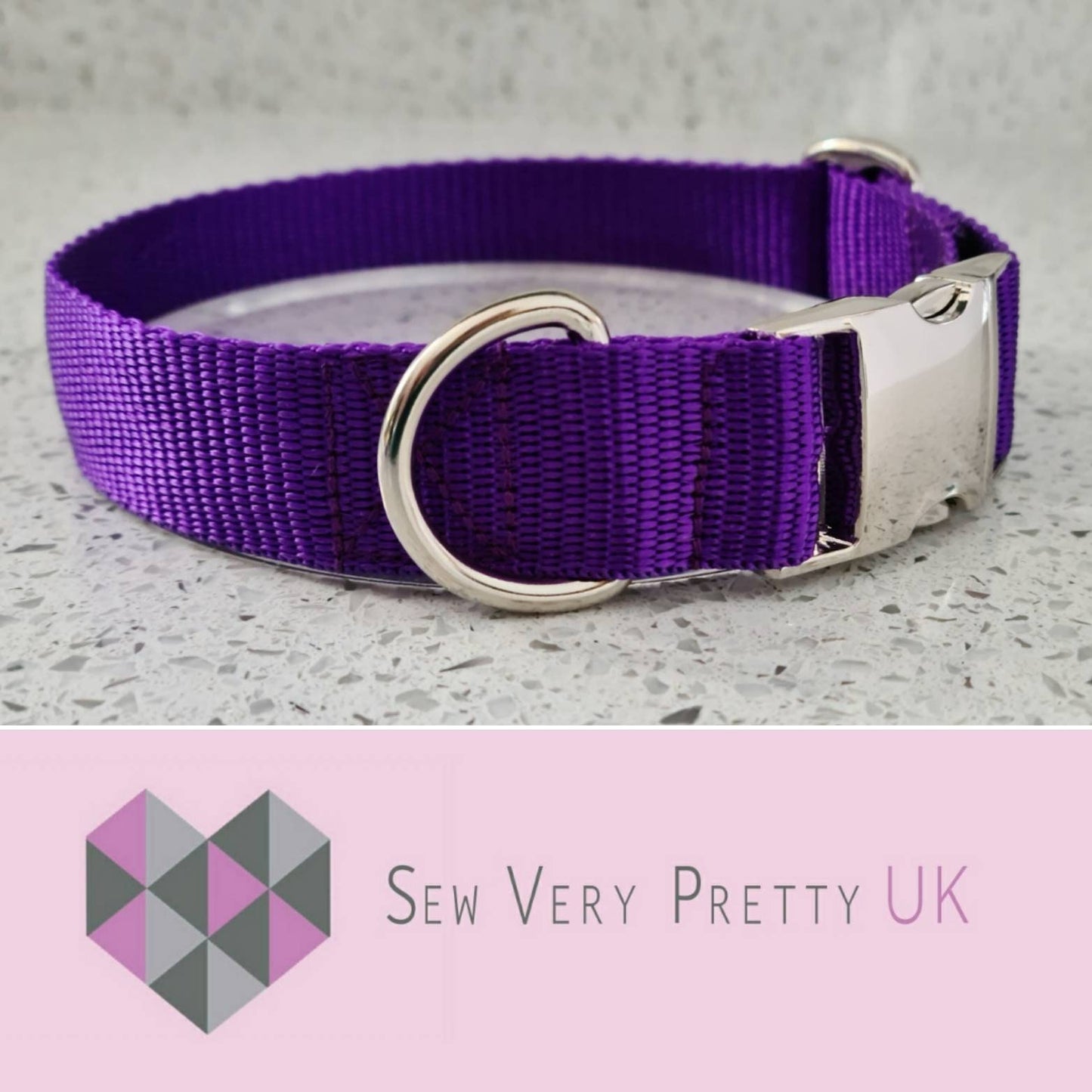 Purple dog collar