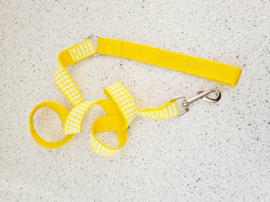 Yellow gingham lead