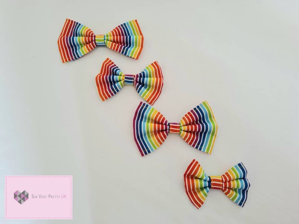 Rainbow stripe dog lead