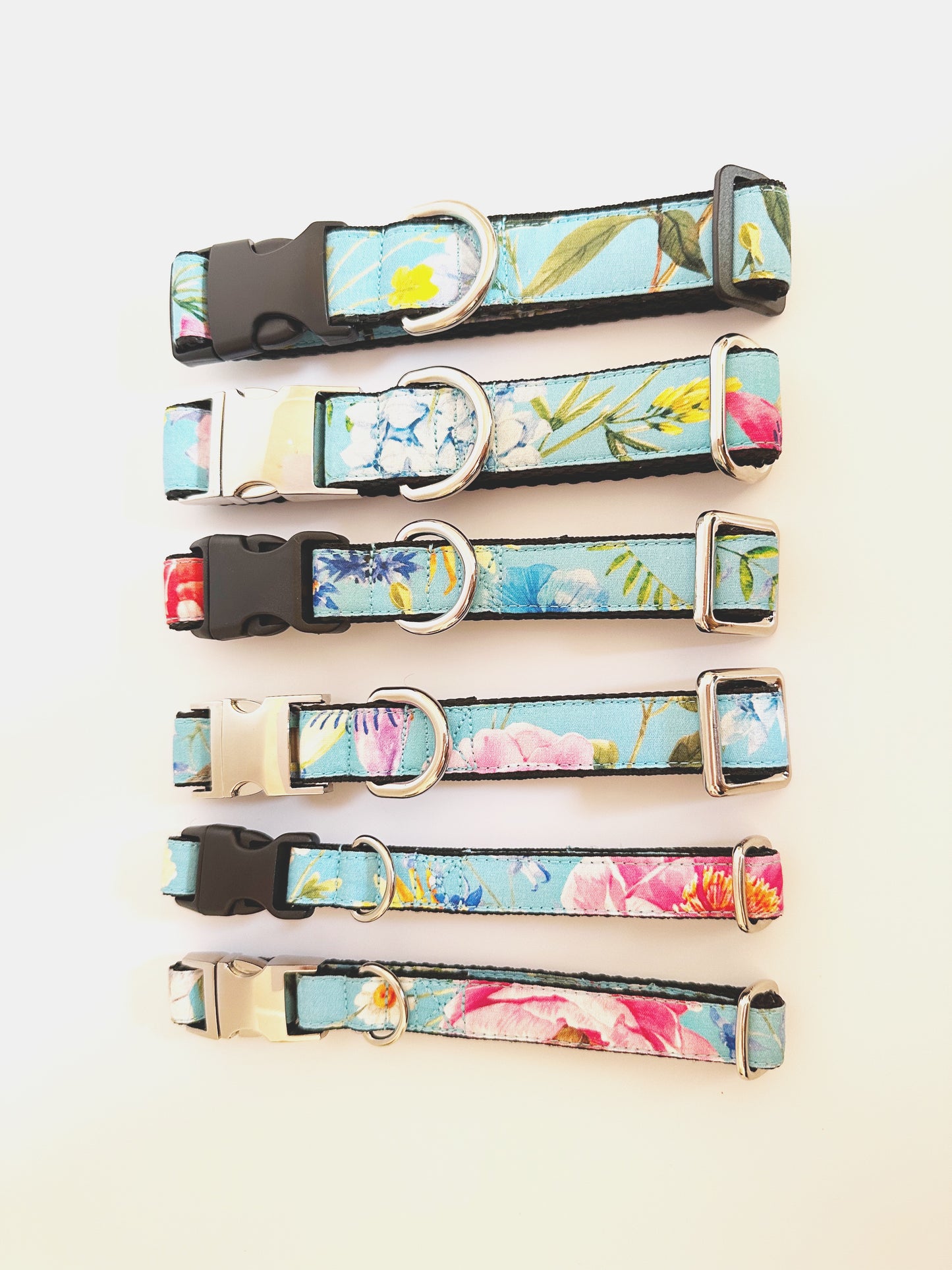 Wild Flowers Double D Safety Lock Dog Collar