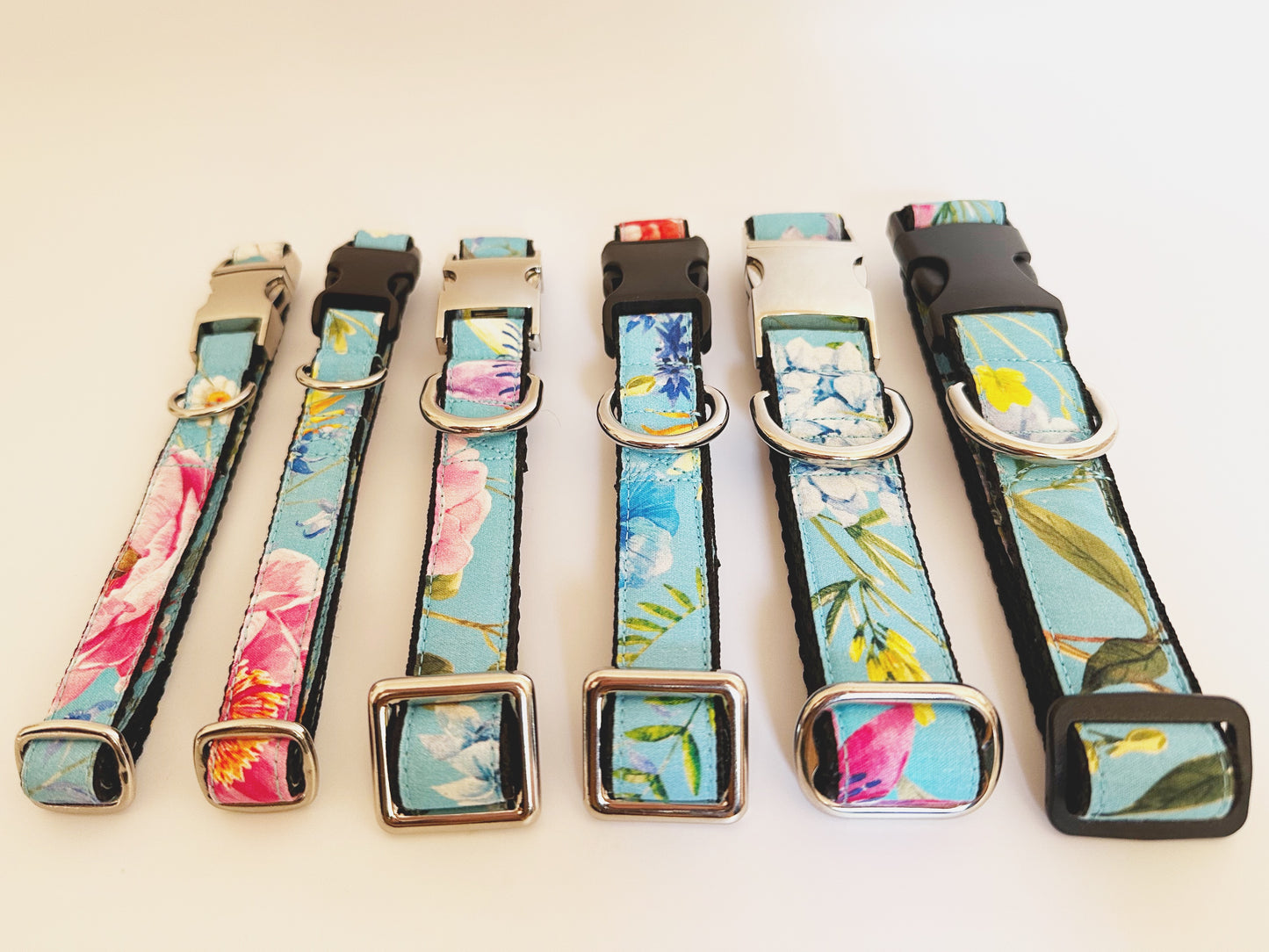 Wild Flowers Double D Safety Lock Dog Collar