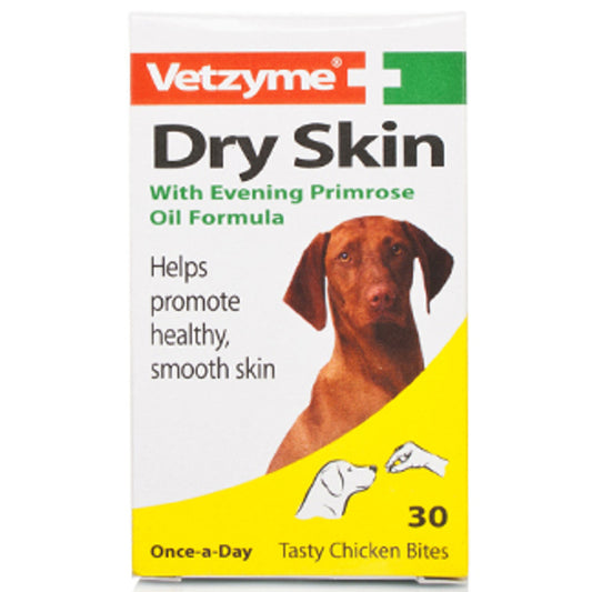 Vetzyme Dry Skin Tablets For Dogs (pack of 30)