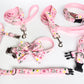 Pretty In Pink Collar, Lead & Bow Set