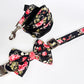 Rockabilly Rose Collar, Lead & Bow Set