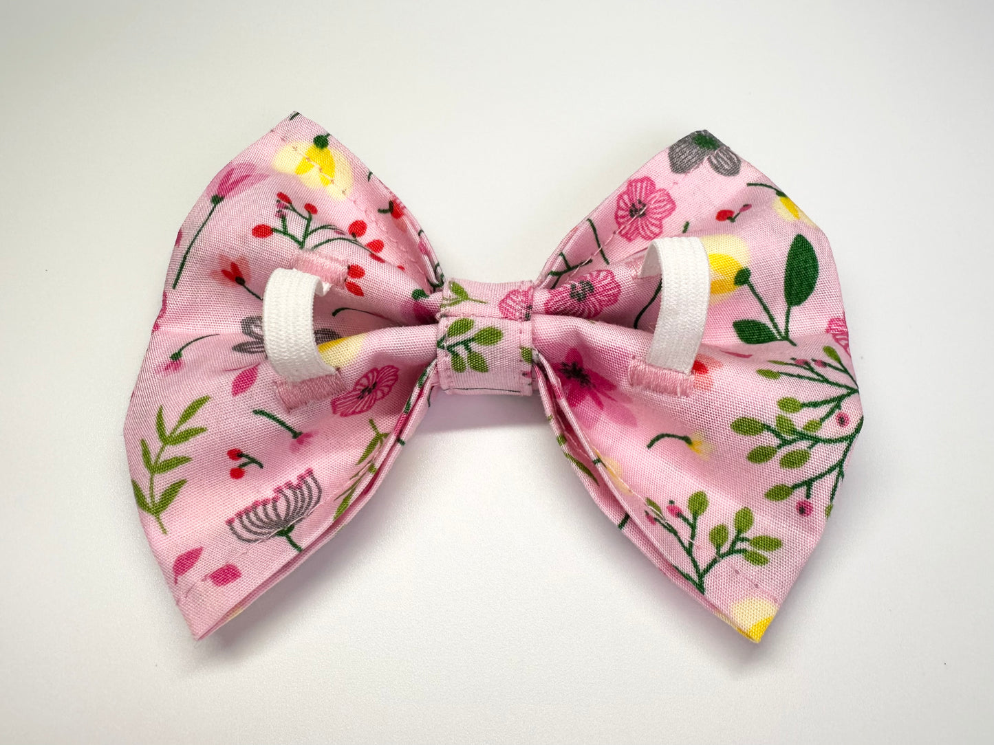 Pretty In Pink Collar, Lead & Bow Set