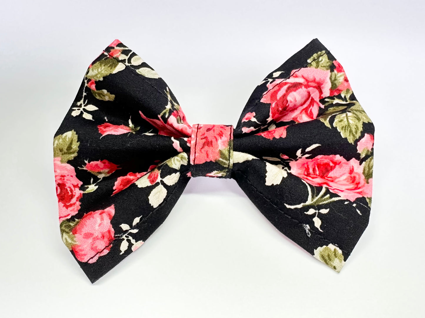 Rockabilly Rose Collar, Lead & Bow Set