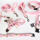 Pretty In Pink Collar, Lead & Bow Set