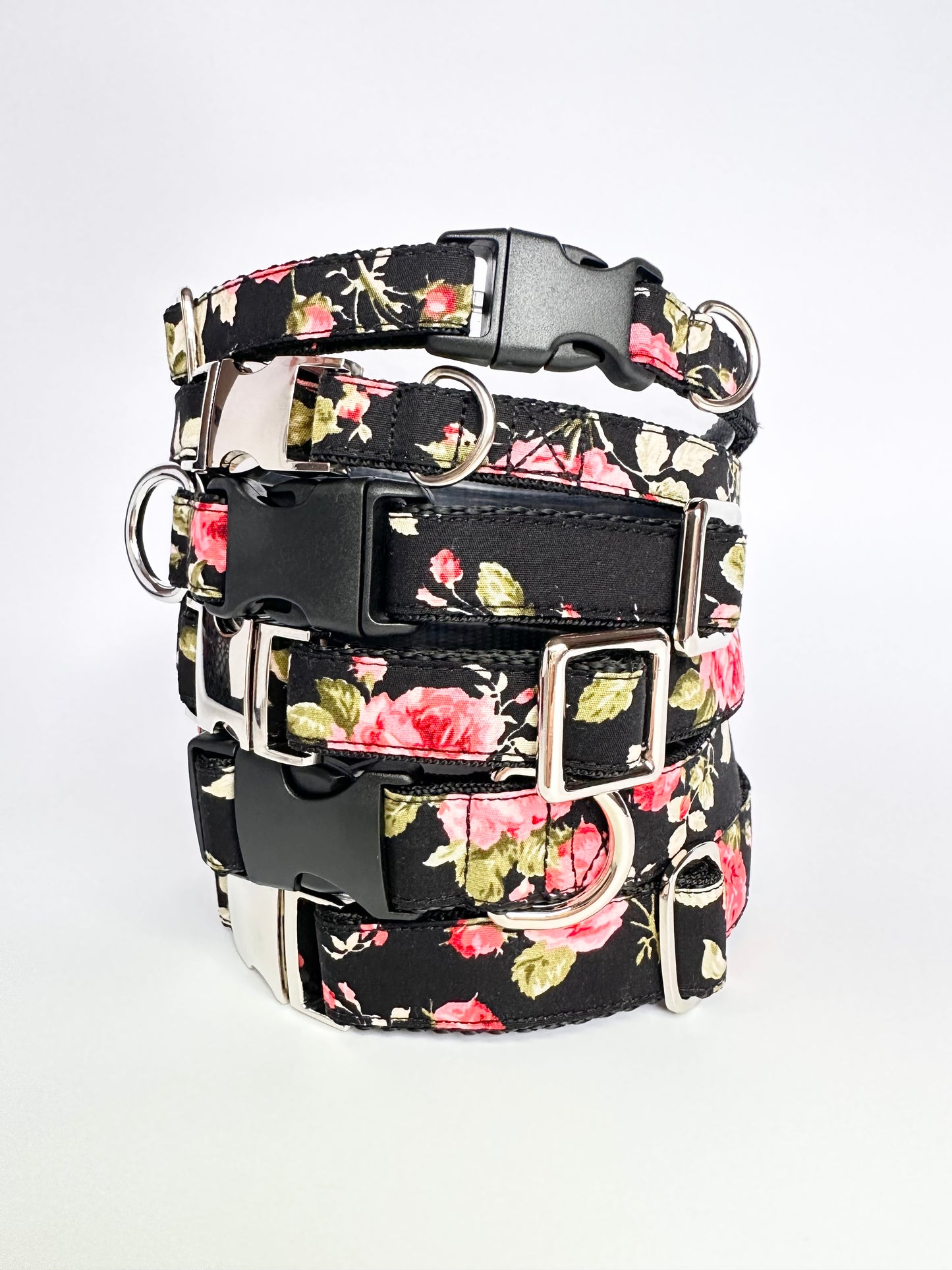 Rockabilly Rose Dog Collar