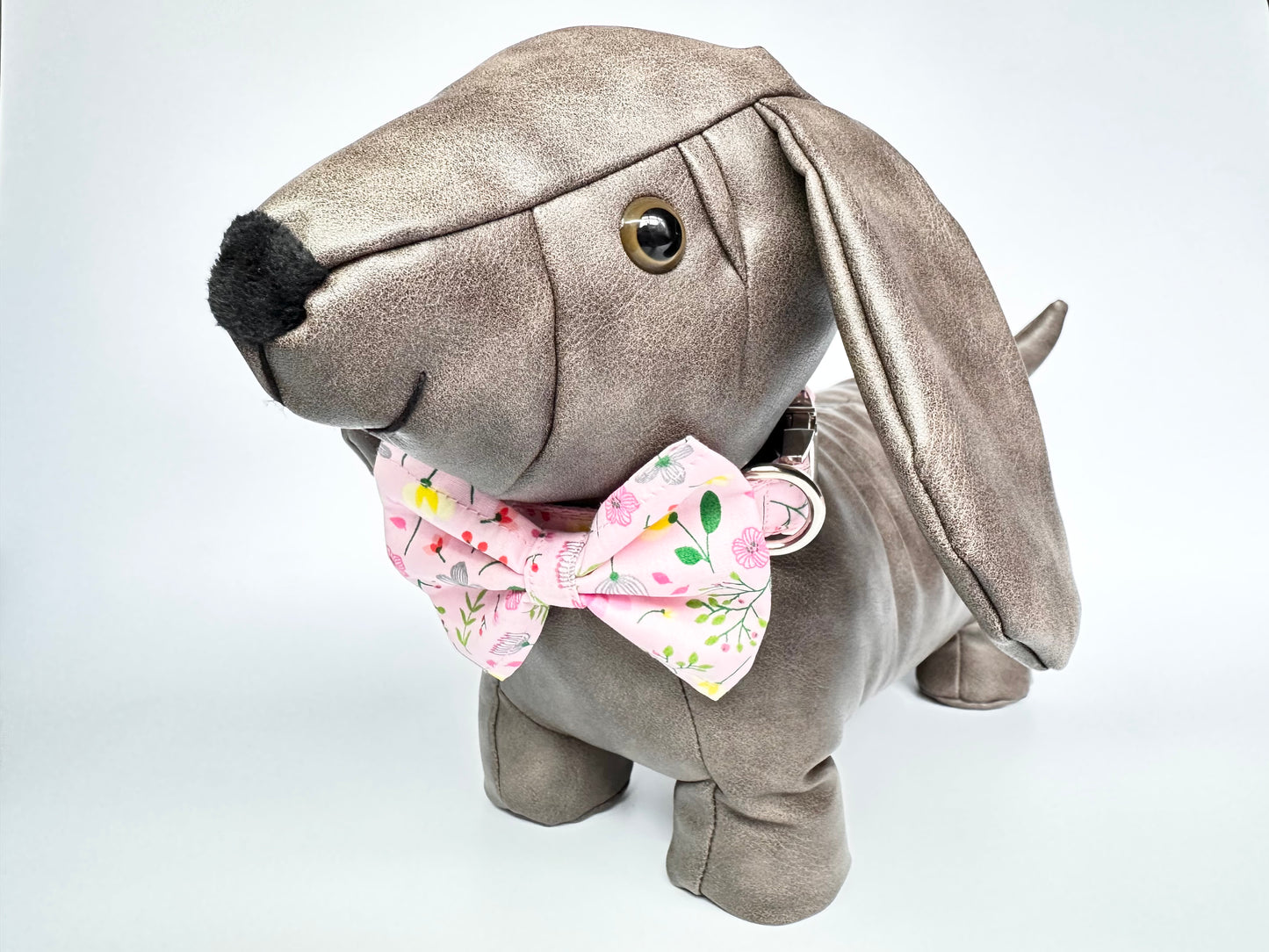 Pretty In Pink Collar, Lead & Bow Set