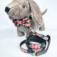 Rockabilly Rose Collar, Lead & Bow Set