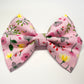 Pretty In Pink Collar, Lead & Bow Set