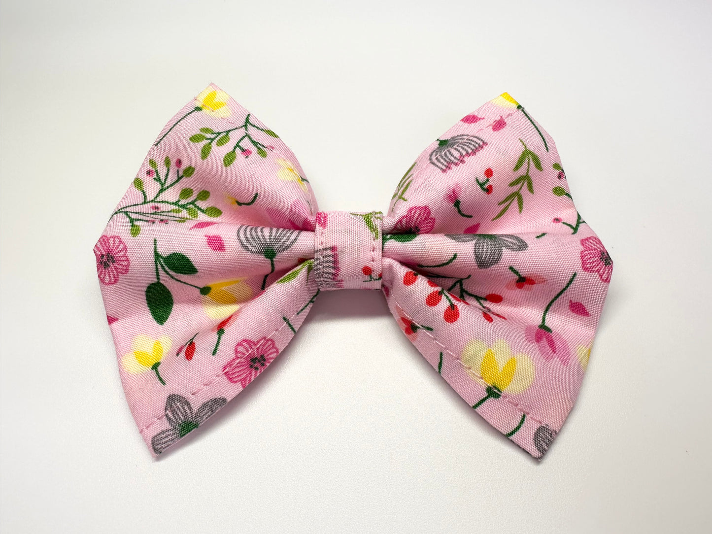 Pretty In Pink Collar, Lead & Bow Set