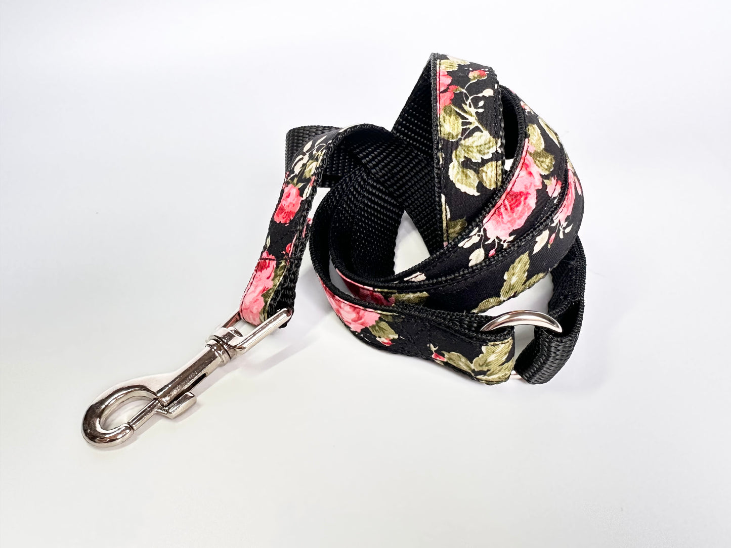 Rockabilly Rose Collar, Lead & Bow Set