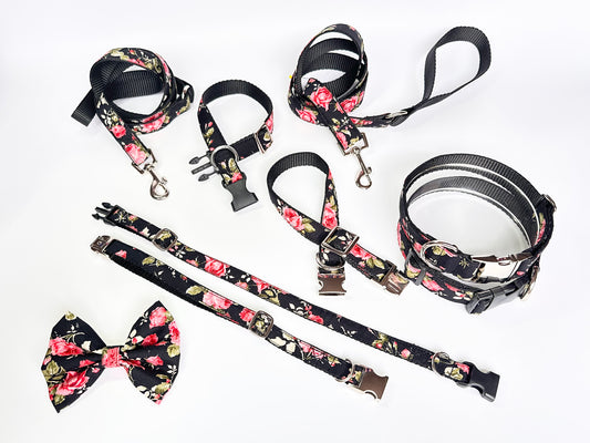 Rockabilly Rose Double D Safety Lock Dog Collar
