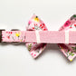 Pretty In Pink Collar, Lead & Bow Set