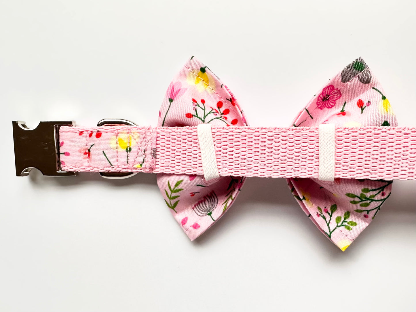 Pretty In Pink Collar, Lead & Bow Set