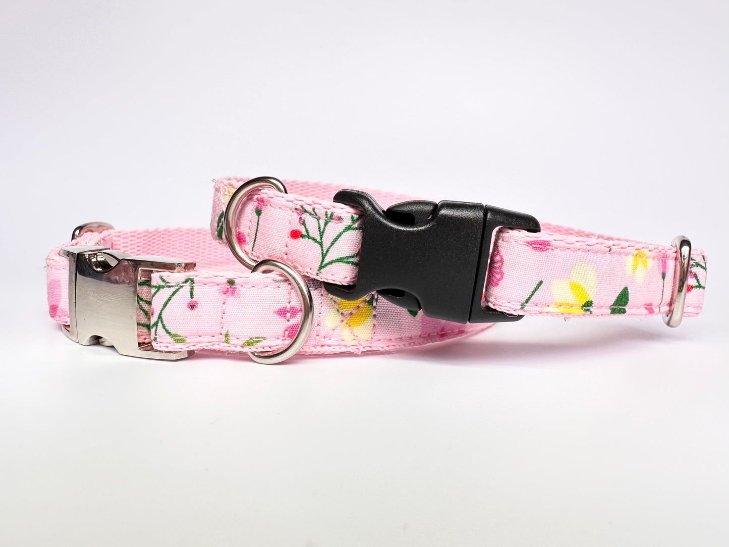 Pretty In Pink Collar, Lead & Bow Set