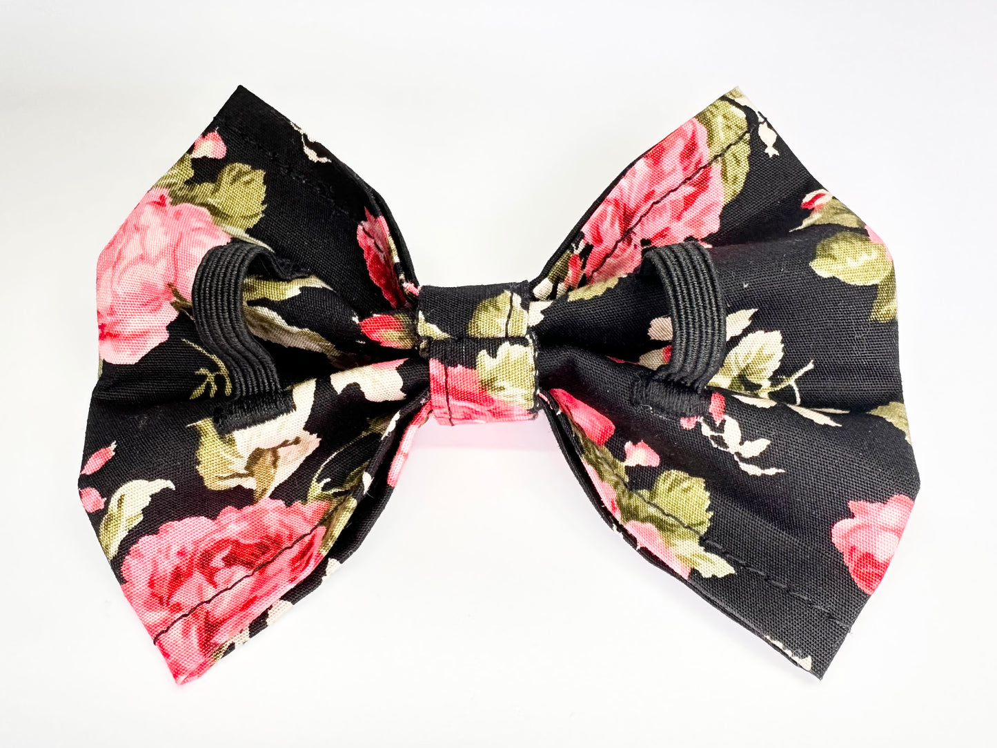 Rockabilly Rose Collar, Lead & Bow Set