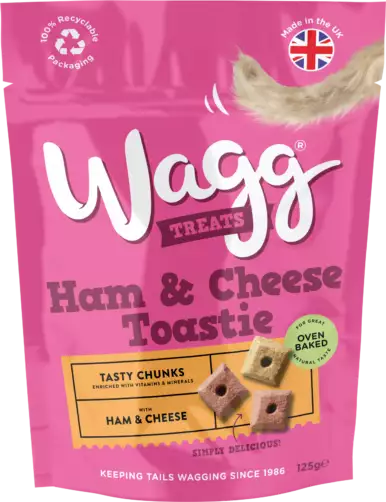 Wagg Toastie Tasty Chunks with ham & cheese 125g