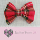 Red tartan bow tie