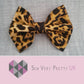Leopard print bow tie