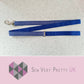 Blue polka dot dog lead