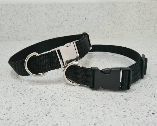 Black dog collar